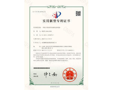 一種便于排水砼管安裝的送料設(shè)備-實用新型專利證書(易清華、袁成、黃晶)